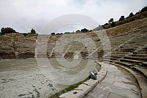 The theater of ancient Halicarnassus in Bodrum, Turkey