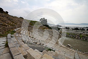 The theater of ancient Halicarnassus in Bodrum, Turkey