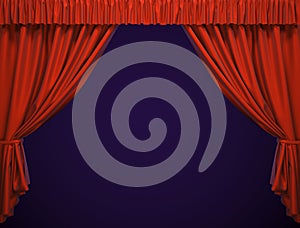 Theater curtain.