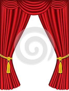 Theater curtains with drapes