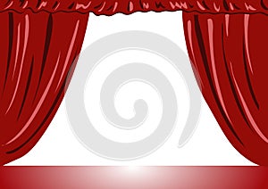 Theater curtains vector illustration