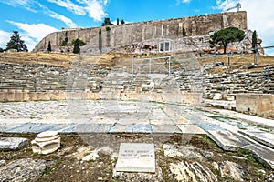Theater of Dionysus at the foot of Acropolis, Athens, Greece