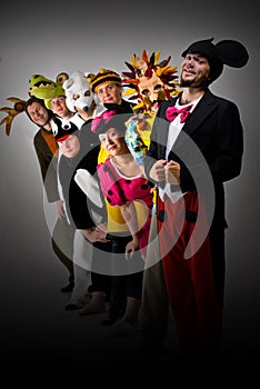 Theater Group in Costumes