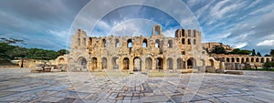 The theater of Herodion Atticus under the ruins of Acropolis, Athens.