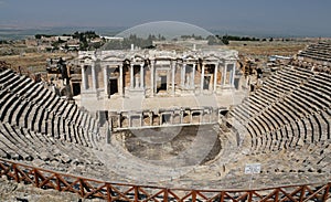 Theater of Hierapolis in Turkey photo