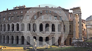 Theater of Marcellus Amphitheatre Building in Medieval Old Europe