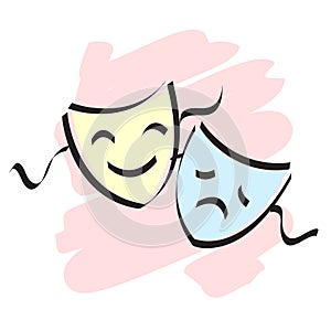 Theater masks photo