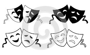 Theater masks