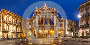 Theater Massimo Bellini, Catania, Sicily, Italy photo