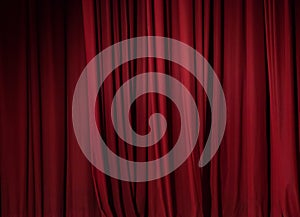 Theater red curtain background