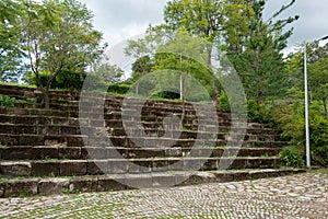 Theater of San Pablo Guelatao, birthplace of Benito Juarez, Mexico photo