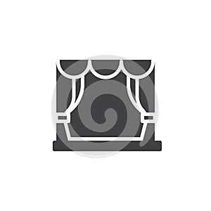 Theater stage vector icon