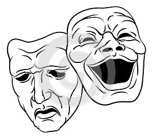 Theater Or Theatre Drama Comedy And Tragedy Masks