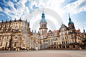 Theaterplatz square in Dresden Germany