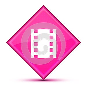 Theaters icon isolated on special pink diamond button illustration