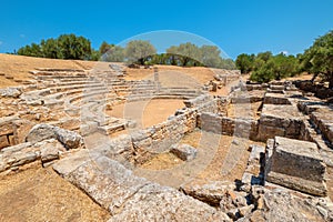 Theatre of Aptera. Crete, Greece