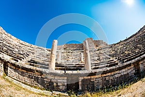Theatre at the archaeological site of Miletus. photo