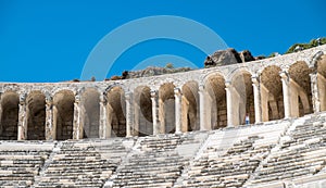 The Theatre of Aspendos Ancient Greek City - Aspendos amphitheater Antalya Turkey