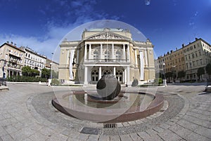 The Theatre Building in Rijeka,Croatia