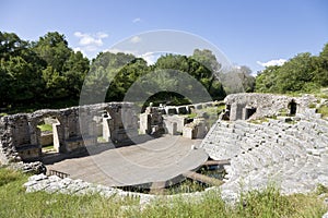 The theatre, Butrint, Albania photo