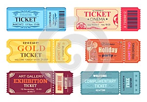 Theatre Cinema Ticket Best Party Gold Welcome Set