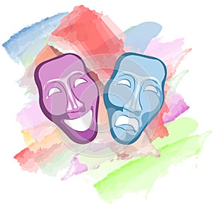 theatre comedy and tragedy masks