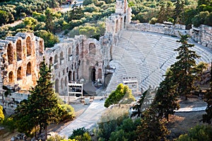 The Theatre of Dionysus Eleuthereus. Athens, Greece.