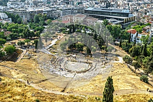 Theatre of Dionysus at the foot of Acropolis, Athens, Greece