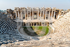 The theatre at Hierapolis ancient site in Denizli province of Turkey