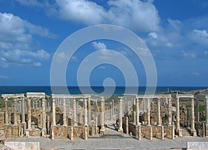 Theatre in Leptis Magna photo