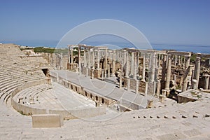 Theatre, Leptis Magna, Libya photo