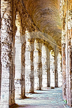 Theatre of Marcellus, Rome, Italy - arcades and arches detail photo