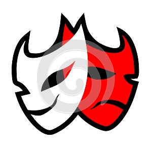 Theatre mask symbol