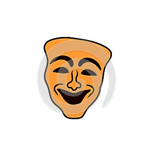 Theatre mask Theatre drama icon vector