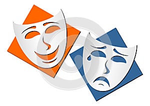 Theatre masks photo