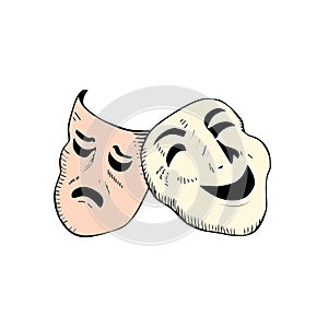 Theatre masks vector