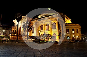 Theatre Massimo by night