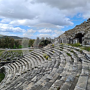 Theatre in Miletos near Aydin province Turkey, B.C. 2500 photo