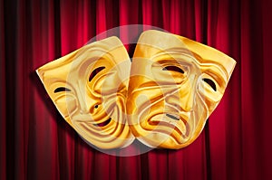 Theatre performance concept - masks