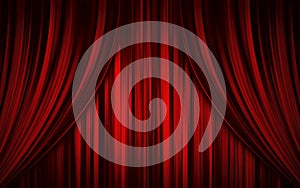 Theatre stage curtain photo