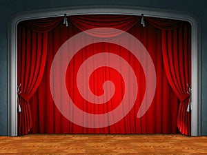 Theatre stage curtain