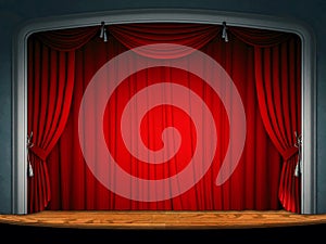 Theatre stage curtain