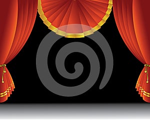 Theatre stage curtain