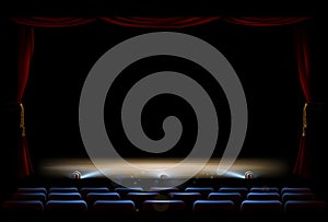 Theatre Stage and Curtains photo