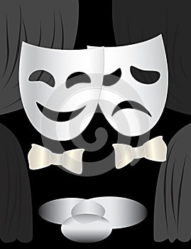 Theatre stage & masks