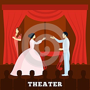 Theatre Stage Performance With Audience poster
