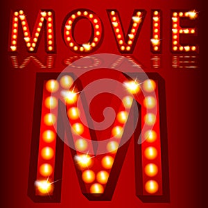 Theatrical Lights MovieText