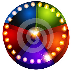 Theatrical Lights Pie Chart