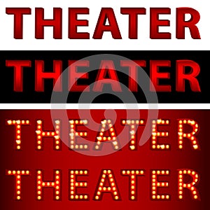 Theatrical Lights Theater Text