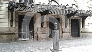 Brazil - Rio de Janeiro - Downtown - Rio Branco Avenue - History - Villa Lobos Statue - Theatro Municipal Theater photo